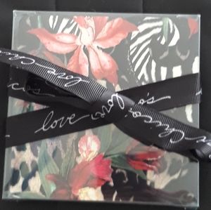 Chico's Jackie Wine Coasters Set of Four - Floral Safari Print